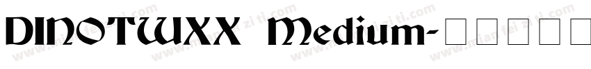 DINOTWXX Medium字体转换